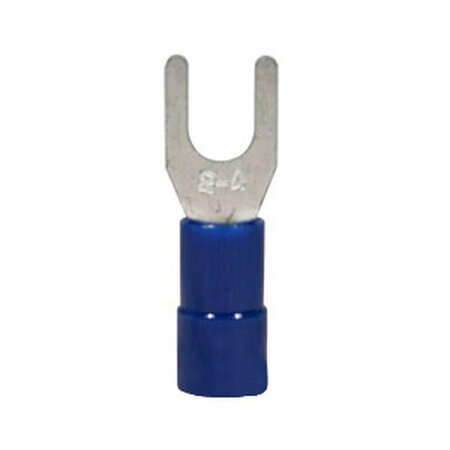 AFTERMARKET Spade Terminal, Insulated, Wire Size 1614, Stud Size 8, 10 Pk A-R14-AI